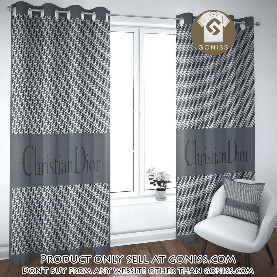 Christian dior premium window curtains hot  luxury curtain wc100 gn0617213